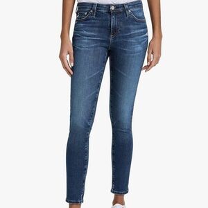 Adriano Goldschmied The Stilt Crop Blue Washed Denim Jeans Size 29